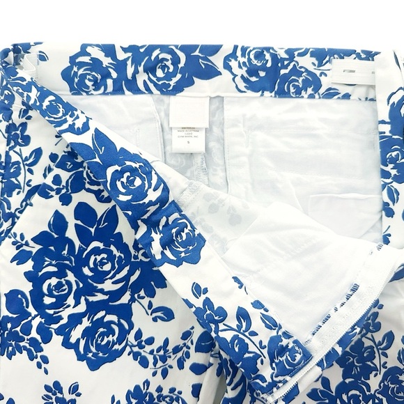 Janie & Jack | Edwardian Floral Sateen Crop Pant (5) 💙 - Picture 2 of 5